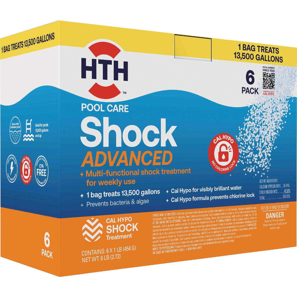 HTH Pool Care 1 Lb. Shock Advanced Granule (6-Pack) Image 2