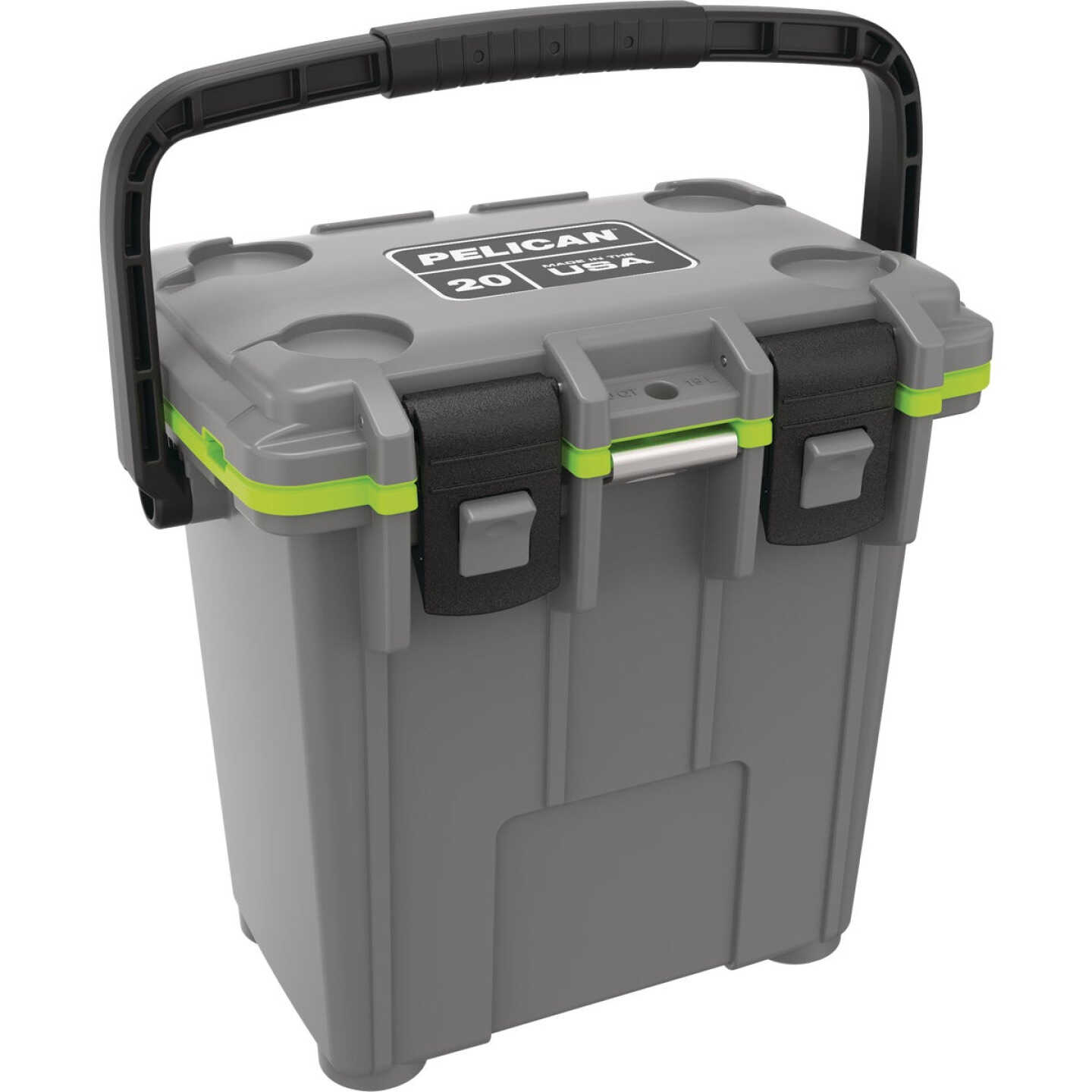 Pelican Elite 20 Qt. Cooler, Dark Gray & Green Image 1