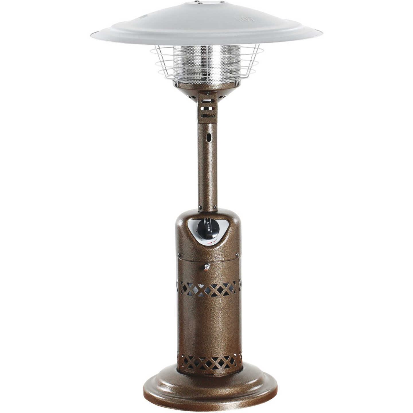 10,000 BTU Bronze Stainless Steel Tabletop Patio Heater Image 1