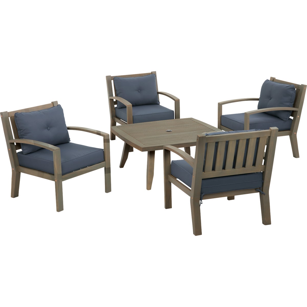 Outdoor Expressions 5-Piece Acacia Wood Chat Set