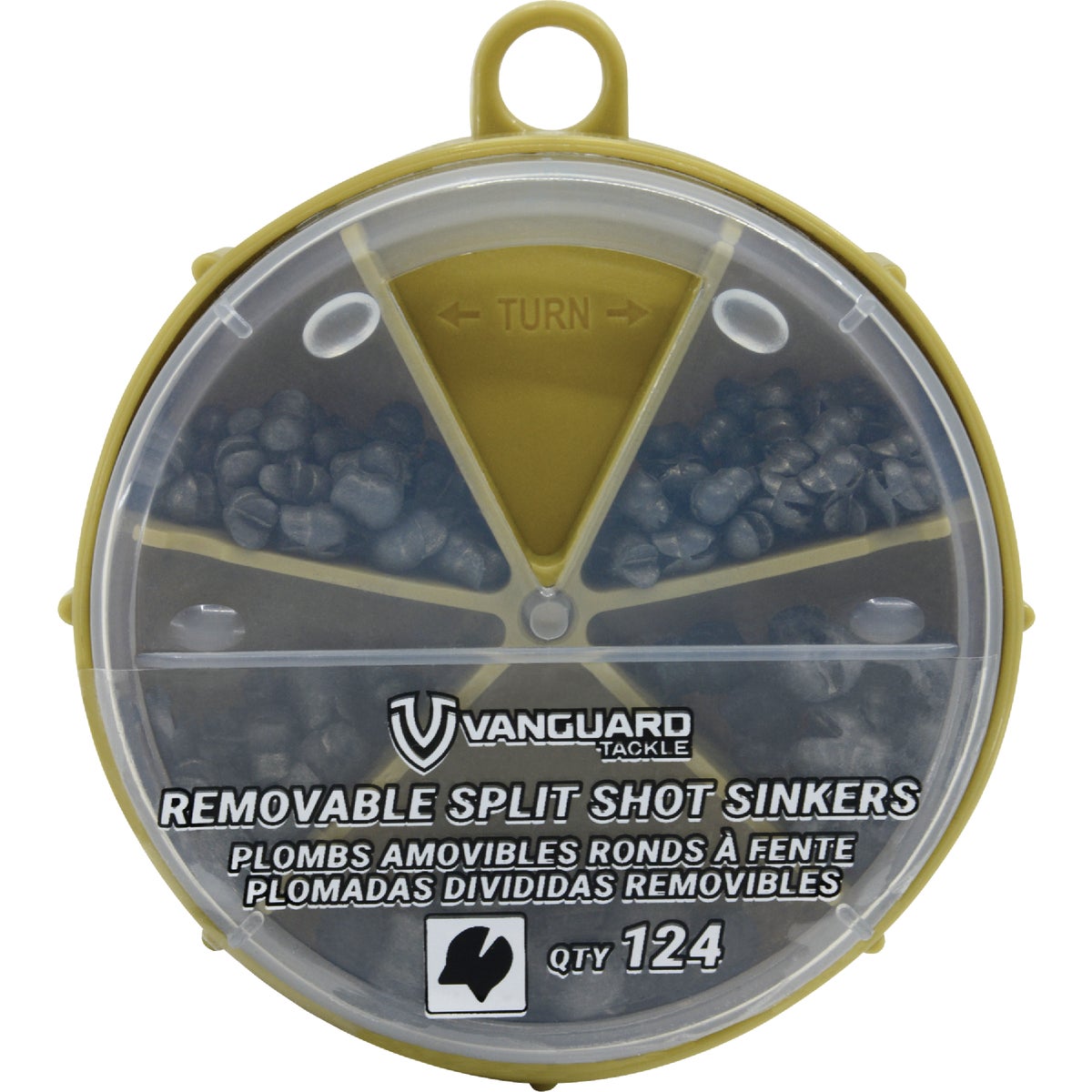 Vanguard 125-Piece Removable Split Shot Sinker Kit Assortment