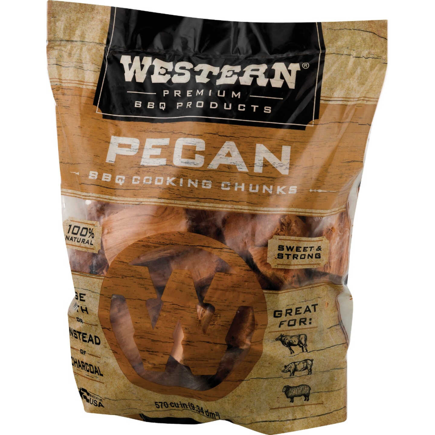 Western 500 Cu. In. Pecan Wood Smoking Chunks Image 4