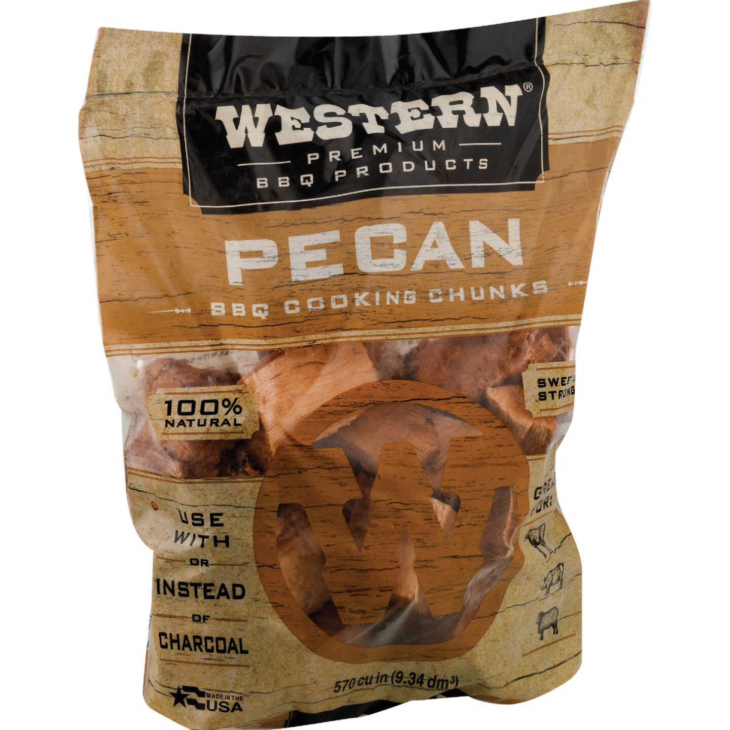 Western 500 Cu. In. Pecan Wood Smoking Chunks Image 3