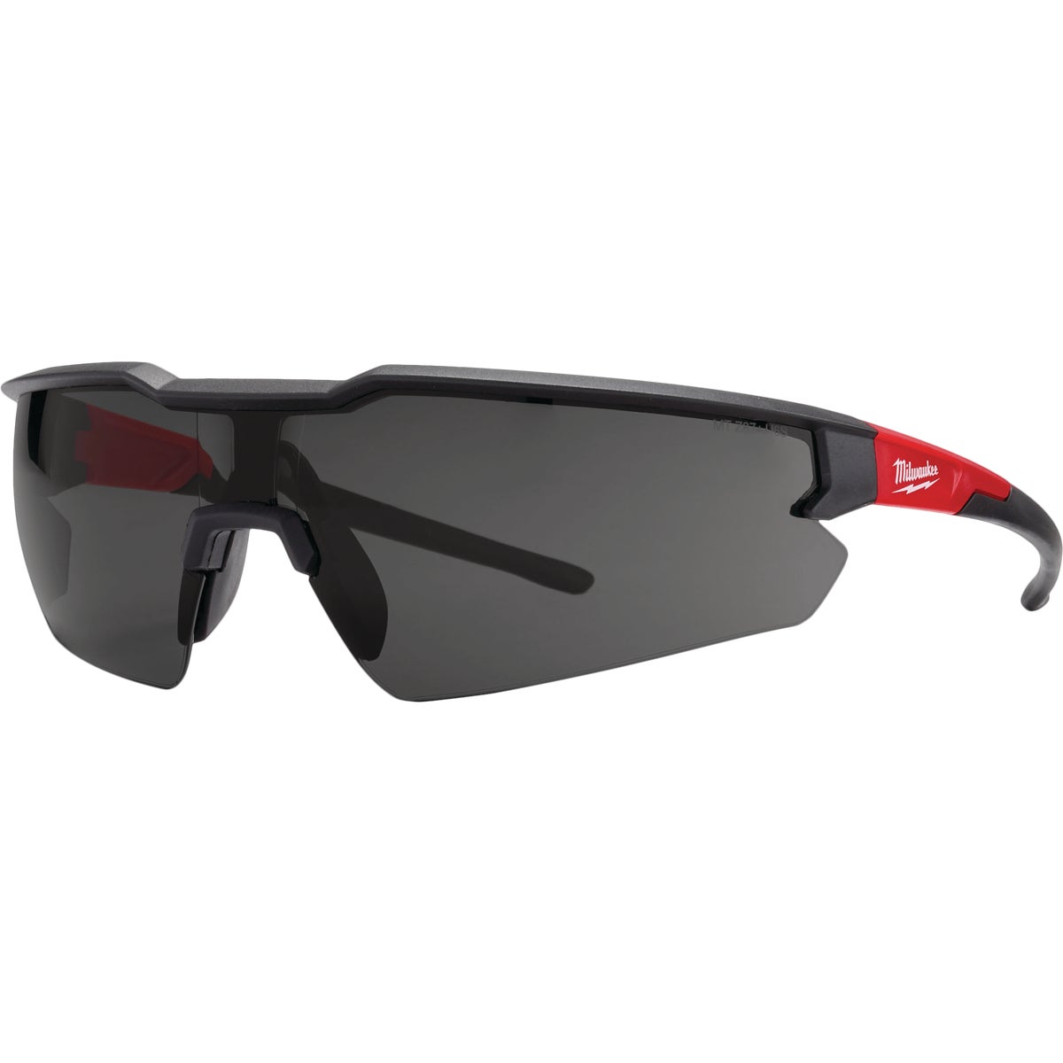 Milwaukee Red & Black Frame Safety Glasses with Tinted Anti-Scratch Lenses (3-Pack) Image 1