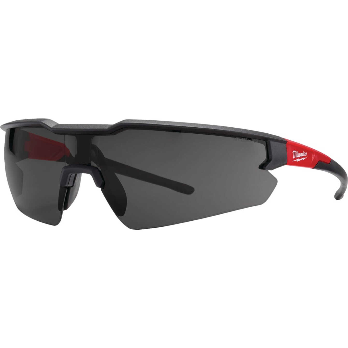 Milwaukee Red & Black Frame Safety Glasses with Tinted Anti-Scratch Lenses (3-Pack) Image 1