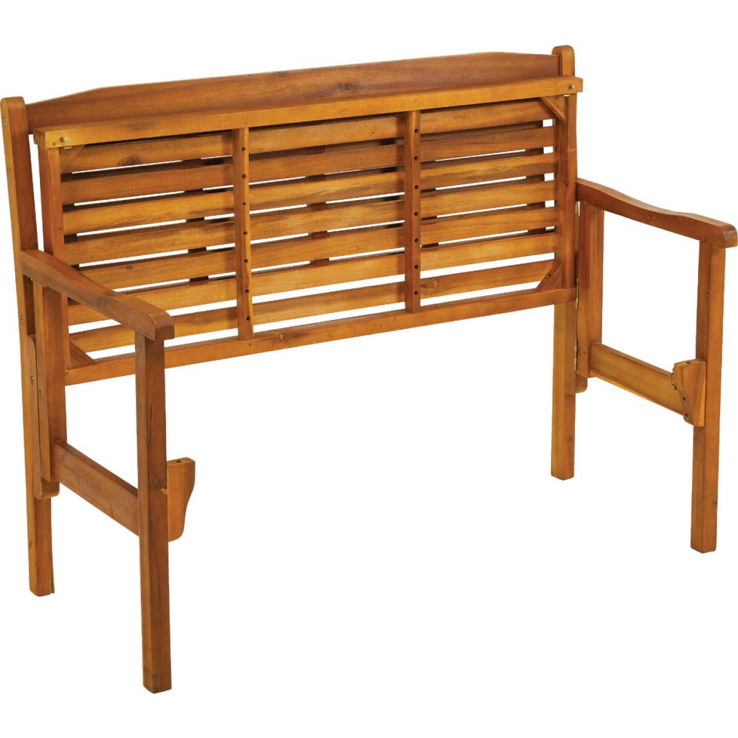 47 In. Acacia Wood Folding Bench Image 4