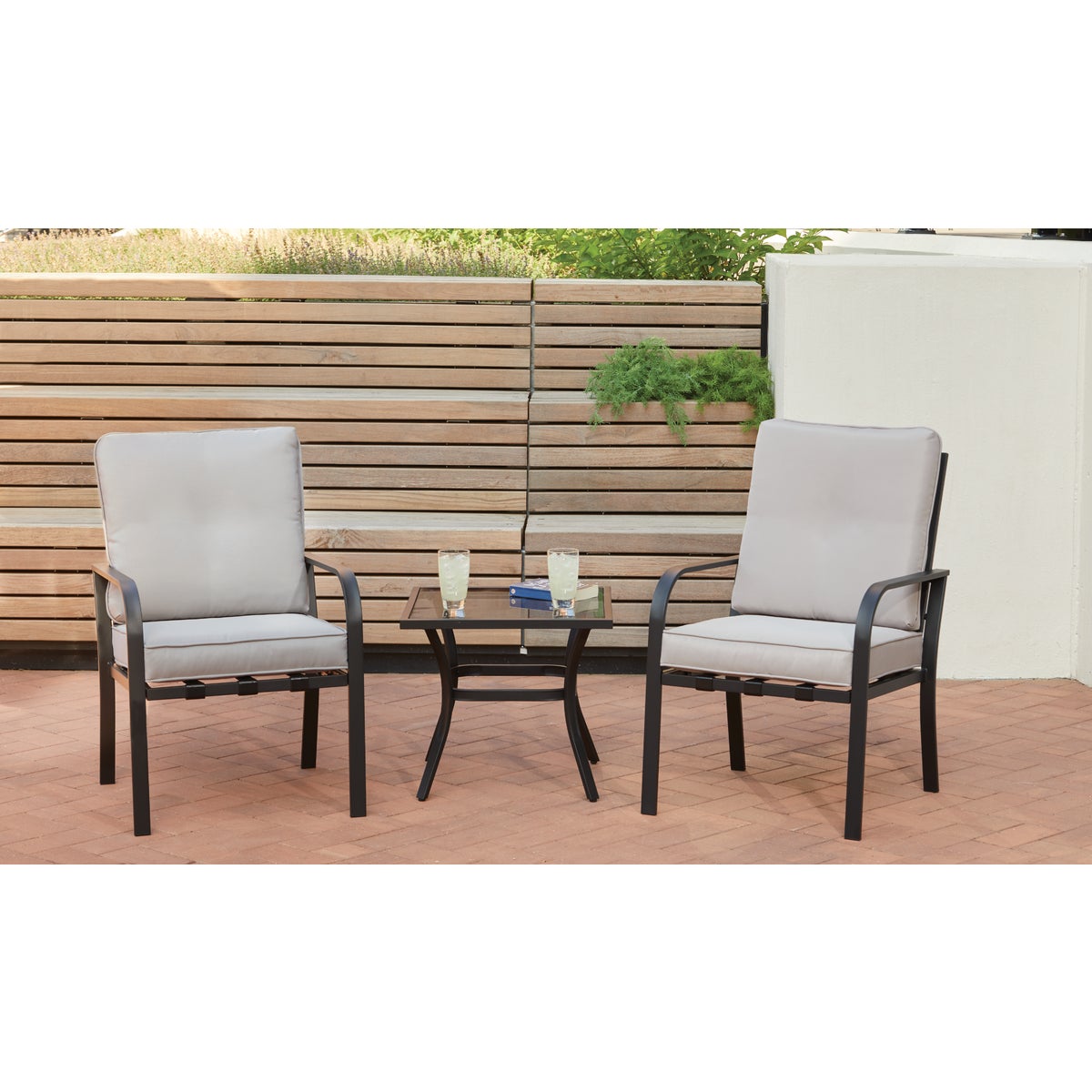 Outdoor Expressions 3-Piece Cushioned Chat Set Image 3