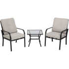 Outdoor Expressions 3-Piece Cushioned Chat Set Image 1