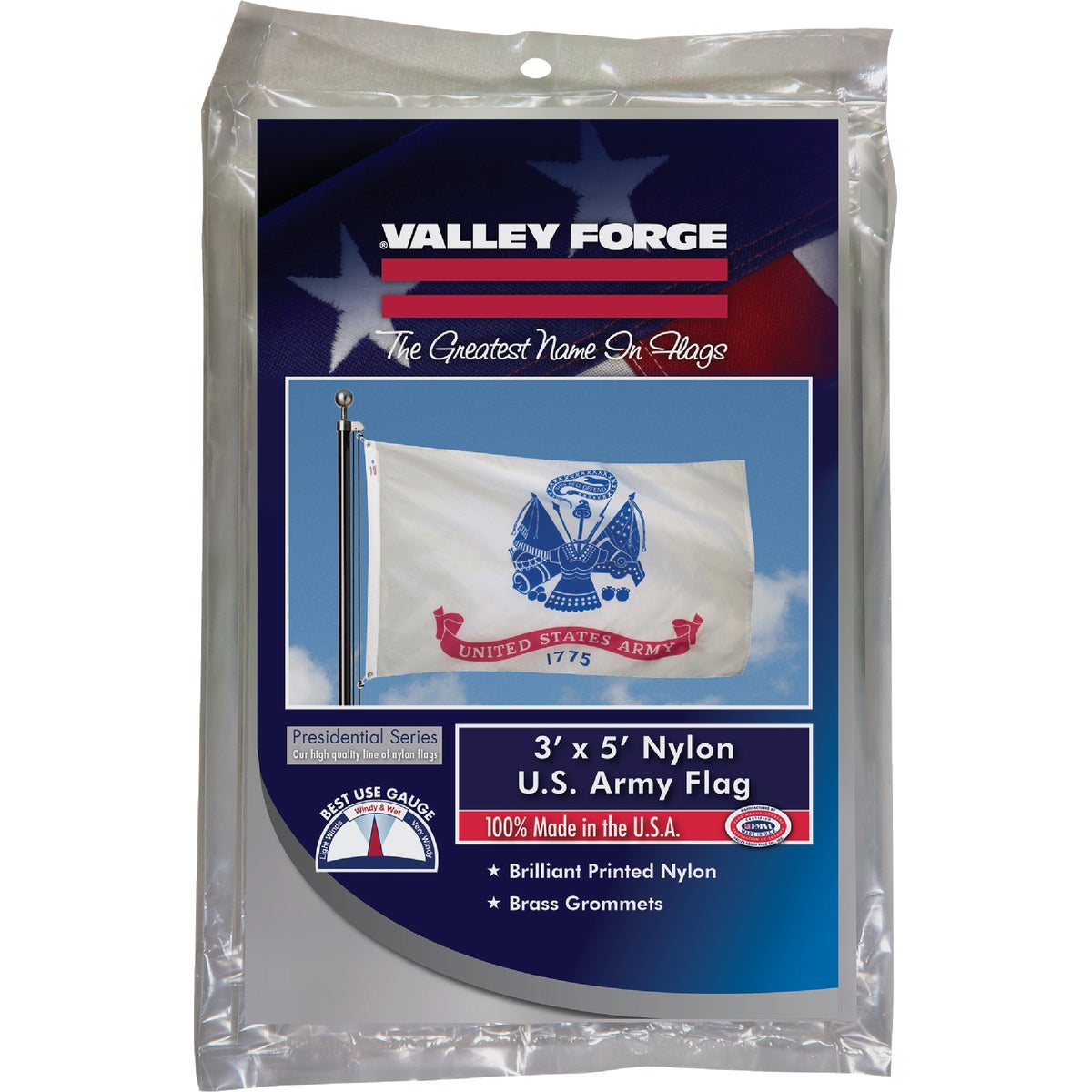 Valley Forge 3 Ft. x 5 Ft. Nylon Army Military Flag