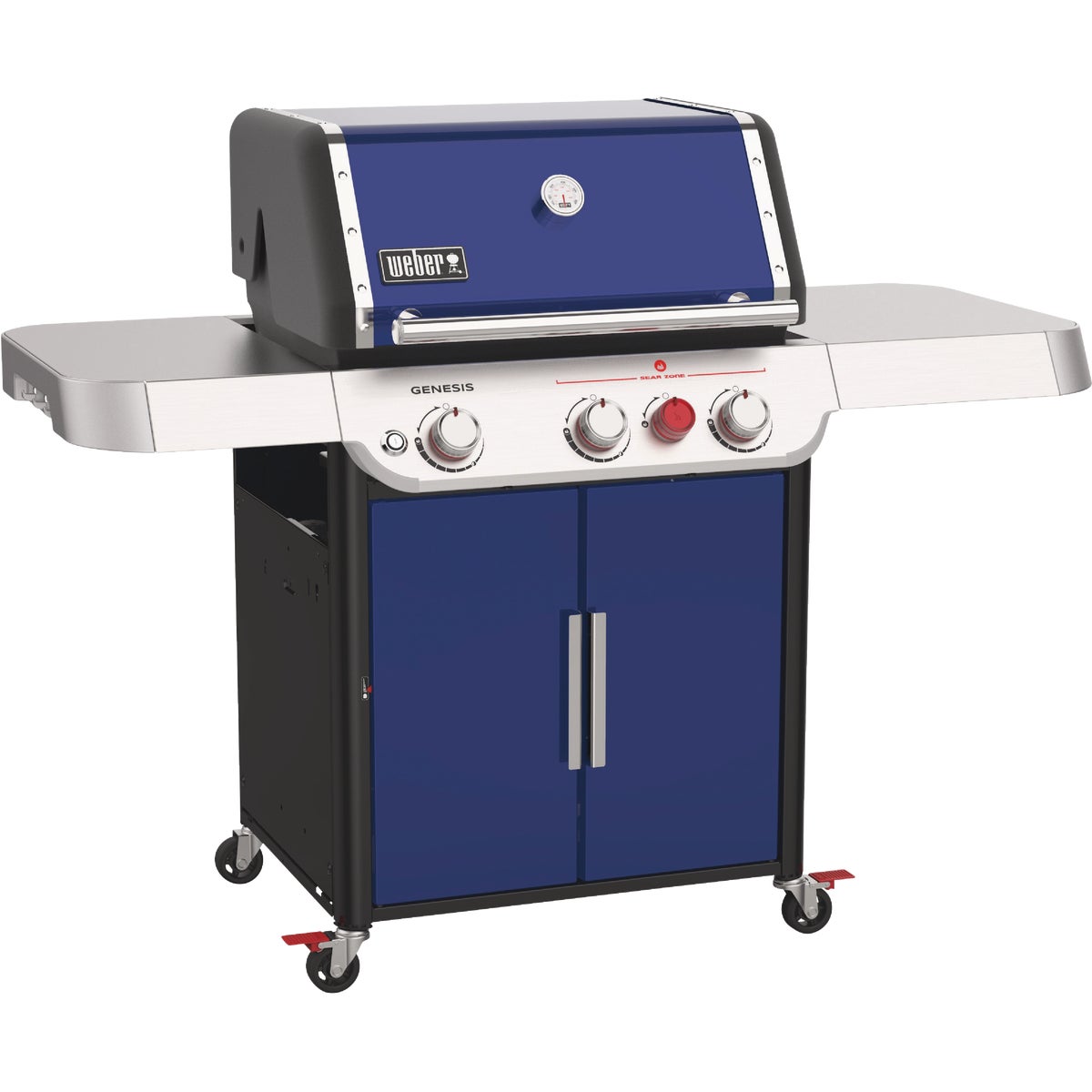 Weber Genesis SP-E325S 3-Burner Liquid Propane Gas Grill, Deep Ocean Blue