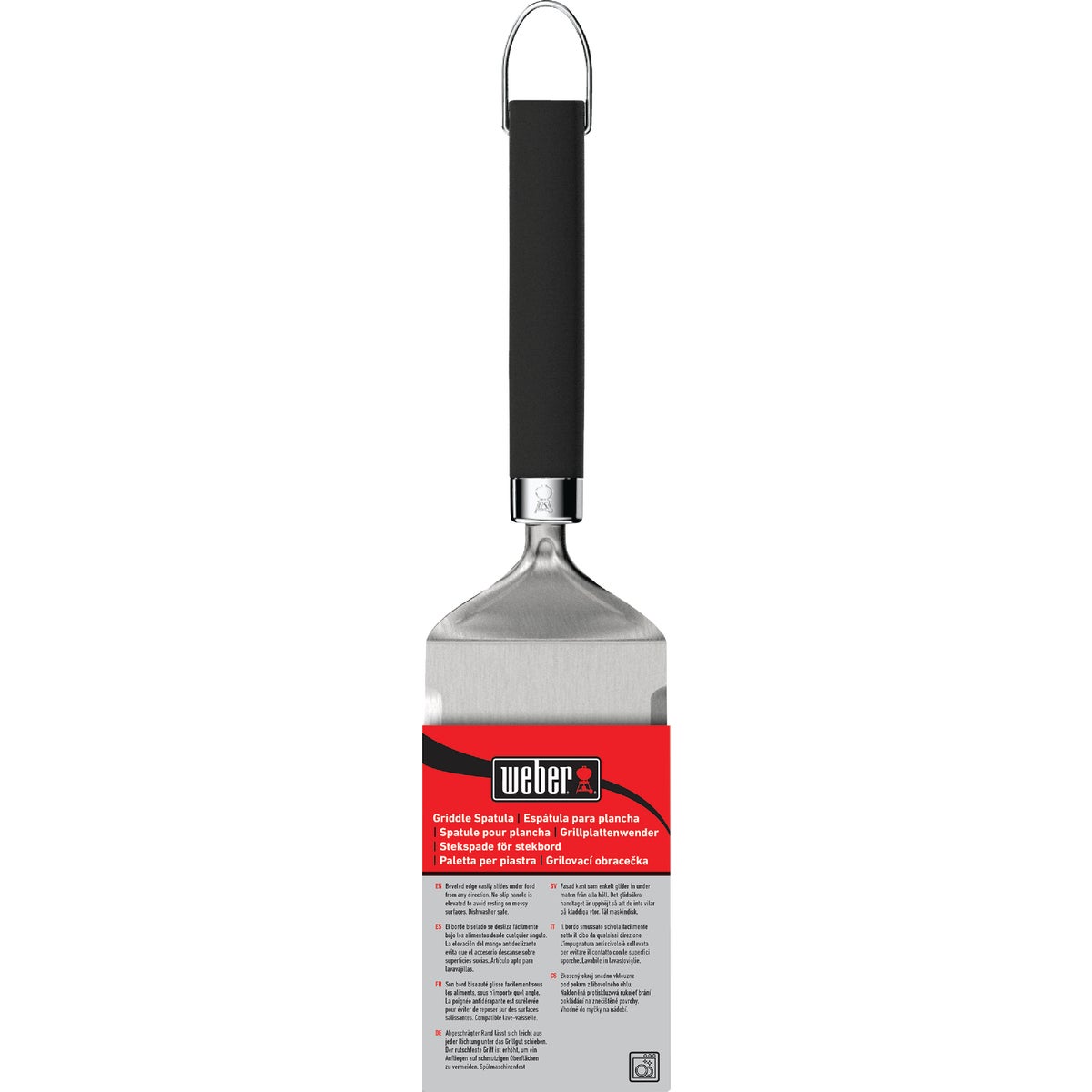 Weber 4.3 In. Stainless Steel Flat Top Griddle Spatula Image 2