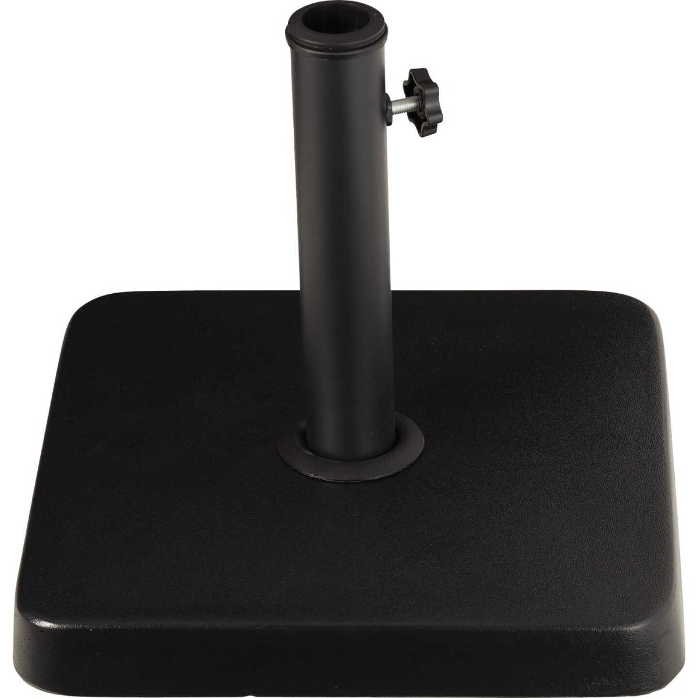 Outdoor Expressions 13.5 In. Square Black Concrete Umbrella Base Image 2