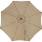 Outdoor Expressions 7.5 Ft. Pulley Tan Market Patio Umbrella with Chrome Plated Hardware Image 3