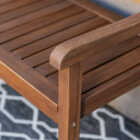 Linon Catalan 45 In. Wood Outdoor Bench Image 4