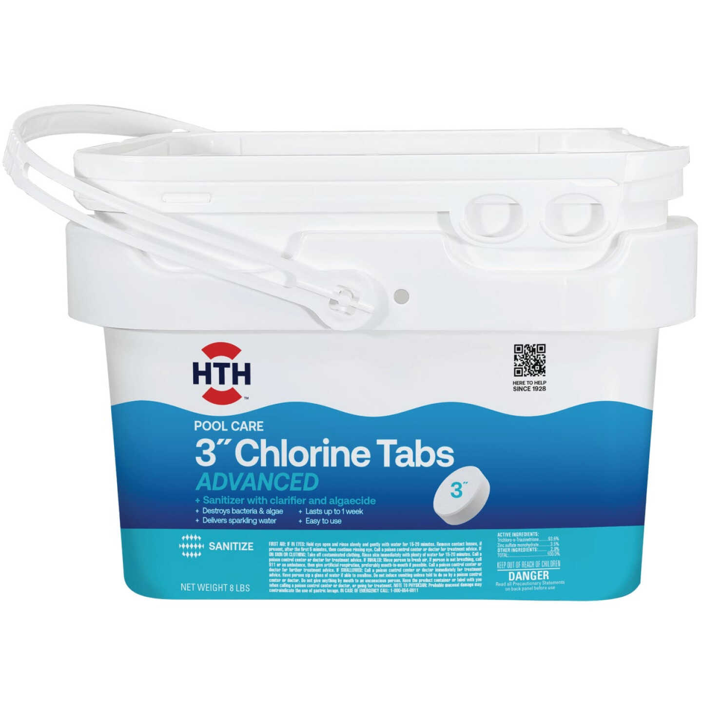 HTH Pool Care 3 In. 8 Lb. Chlorine Tabs Advanced Image 1