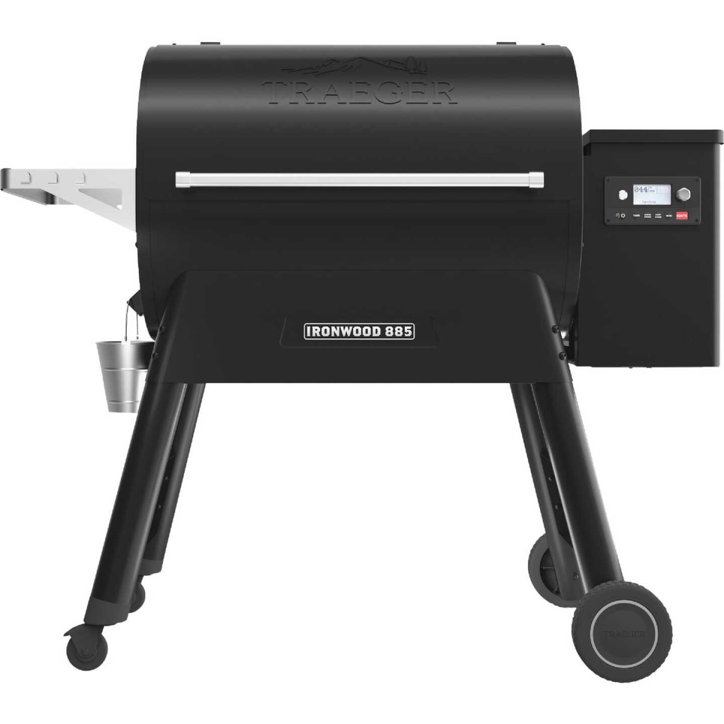 Traeger Ironwood 885 Wi-Fi Wood Pellet Grill, Black Image 1