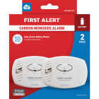First Alert CO400 Battery Operated 9V Electrochemical Carbon Monoxide Alarm (2-Pack) Image 1