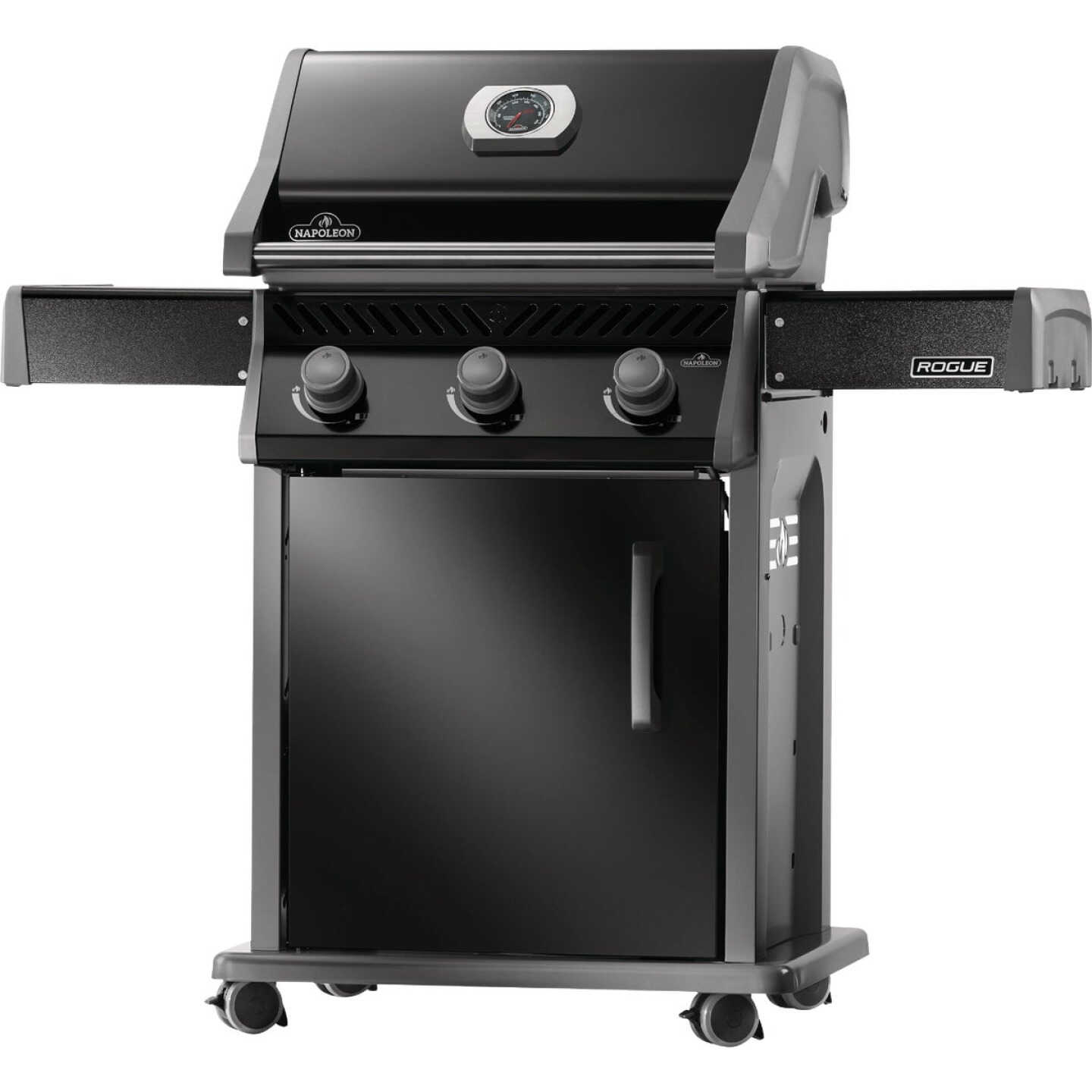 Napoleon Rogue 425 3-Burner with Stainless Steel Grids Natural Gas Grill, Black Image 3