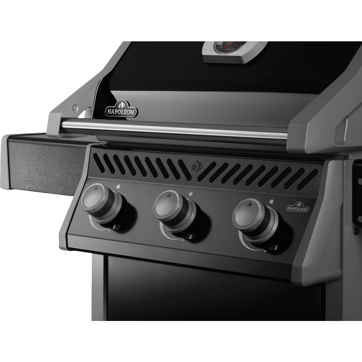 Napoleon Rogue 425 3-Burner with Stainless Steel Grids Natural Gas Grill, Black Image 5