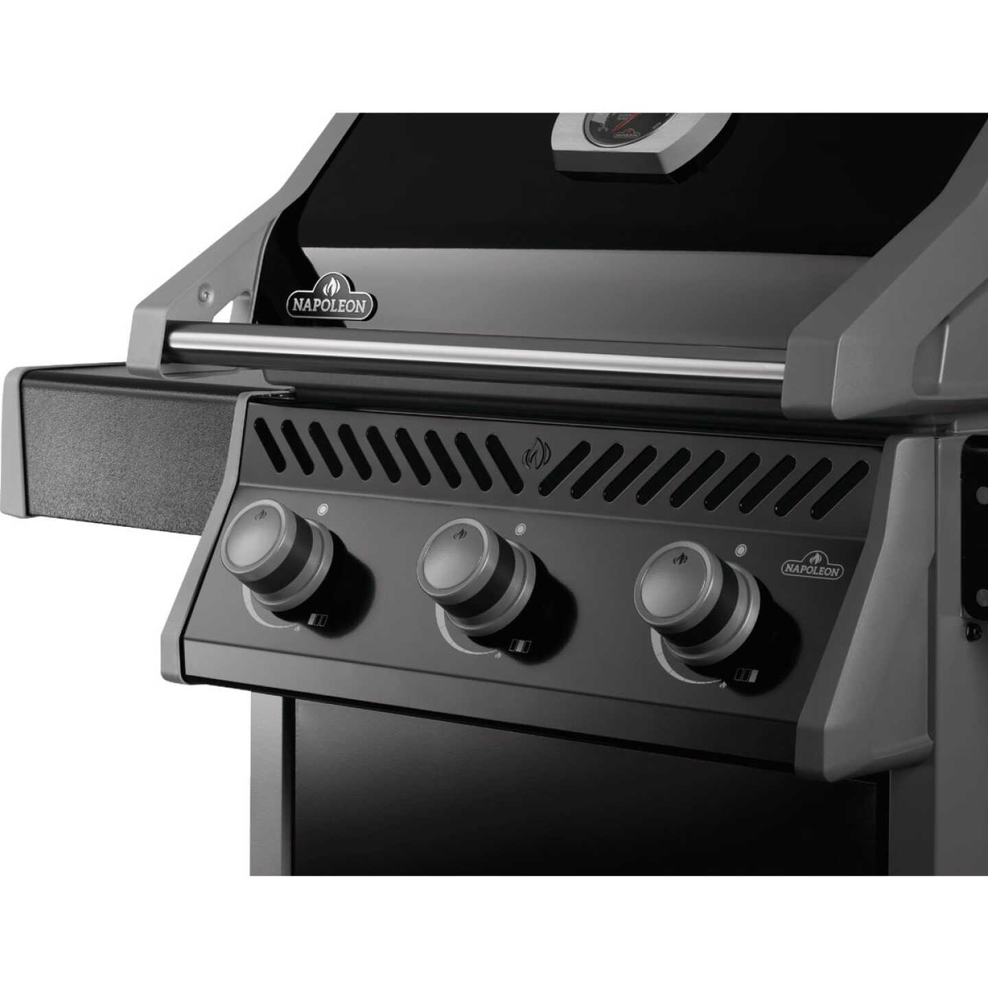 Napoleon Rogue 425 3-Burner with Stainless Steel Grids Natural Gas Grill, Black Image 5