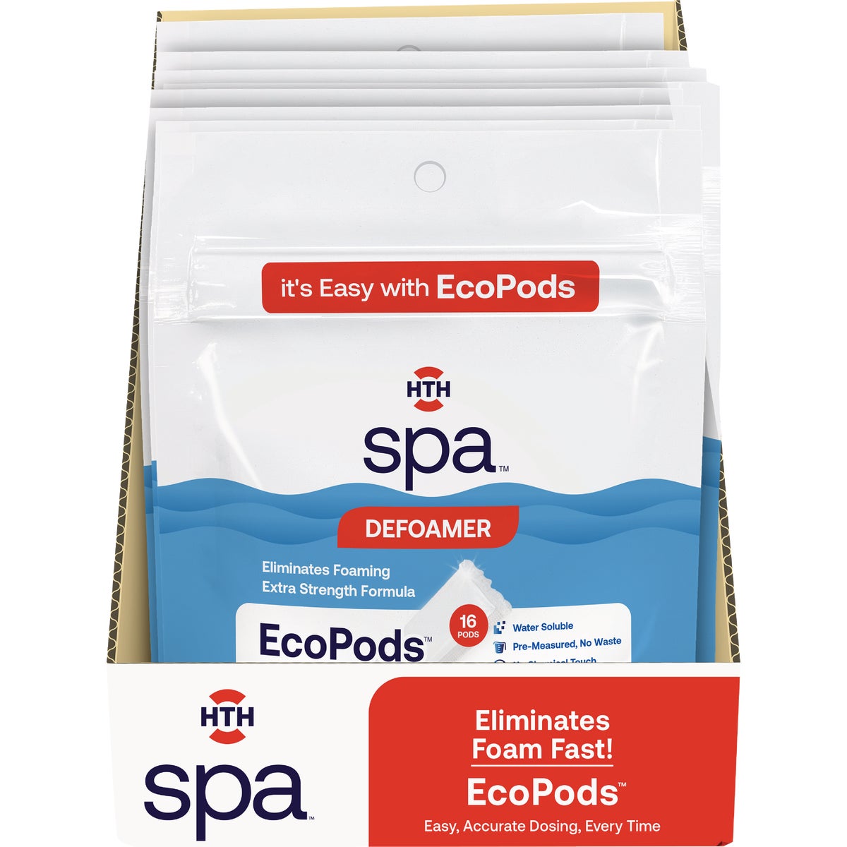 HTH Spa Defoamer EcoPods (4-Pack)