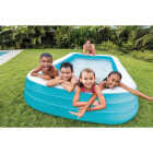 Intex 72 In. W. x 22 In. D. Blue Vinyl Family Inflatable Swimming Pool Image 3