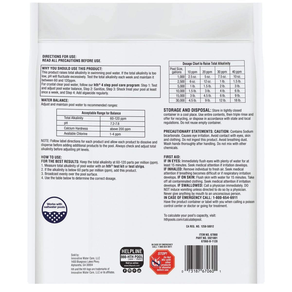 HTH Pool Care Alkalinity Up 5 Lb. Alkalinity Increaser Granule Image 2