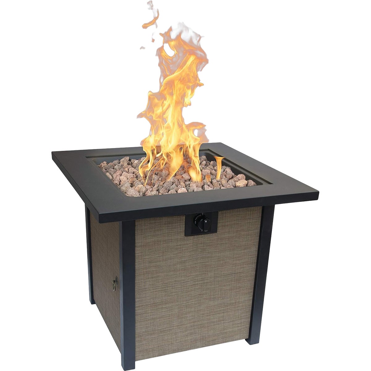 Bond Woodleaf 28 In. Square Steel Gas Fire Pit
