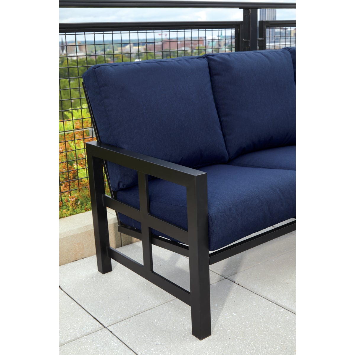 Outdoor Expressions 2-Piece Sectional Sofa Chat Set Image 5