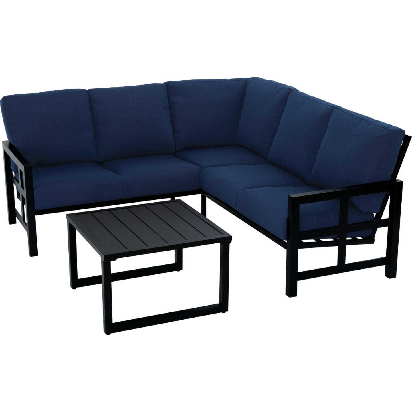 Outdoor Expressions 2-Piece Sectional Sofa Chat Set Image 1