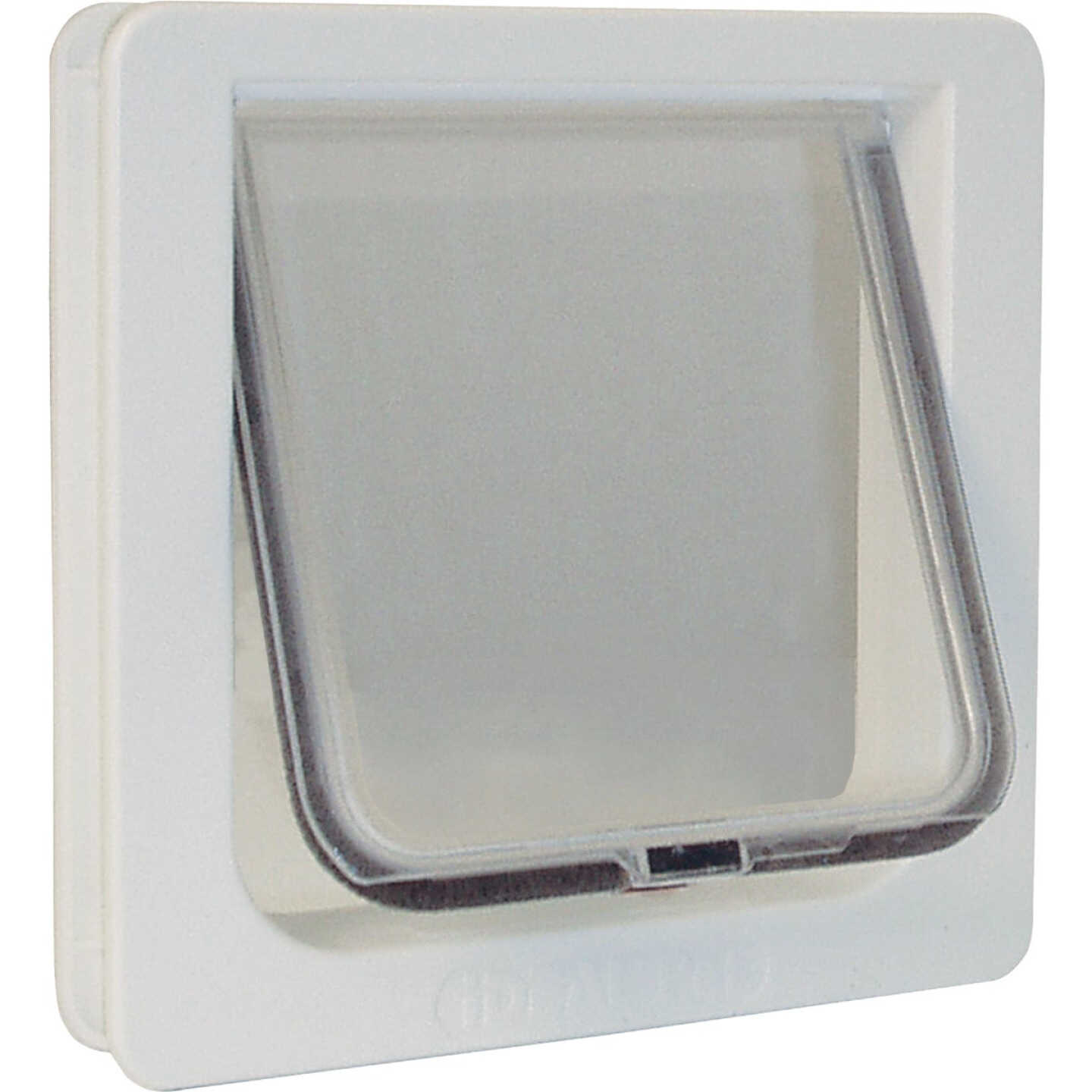 Ideal Pet 6-1/4 In. x 6-1/4 In. Small Plastic White Pet Door Image 1