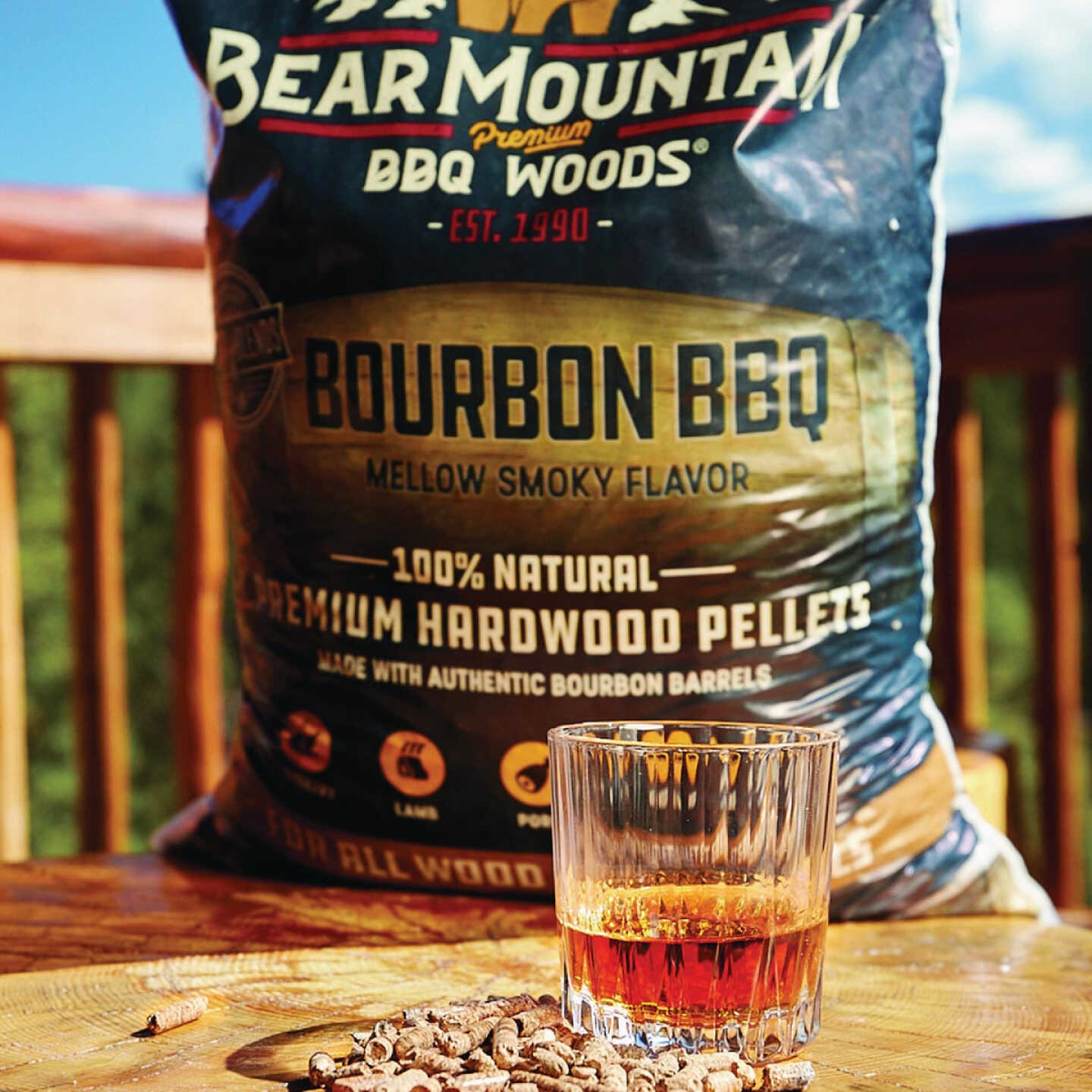 Bear Mountain BBQ Premium Woods 20 Lb. Bourbon Hardwood Pellet Image 3
