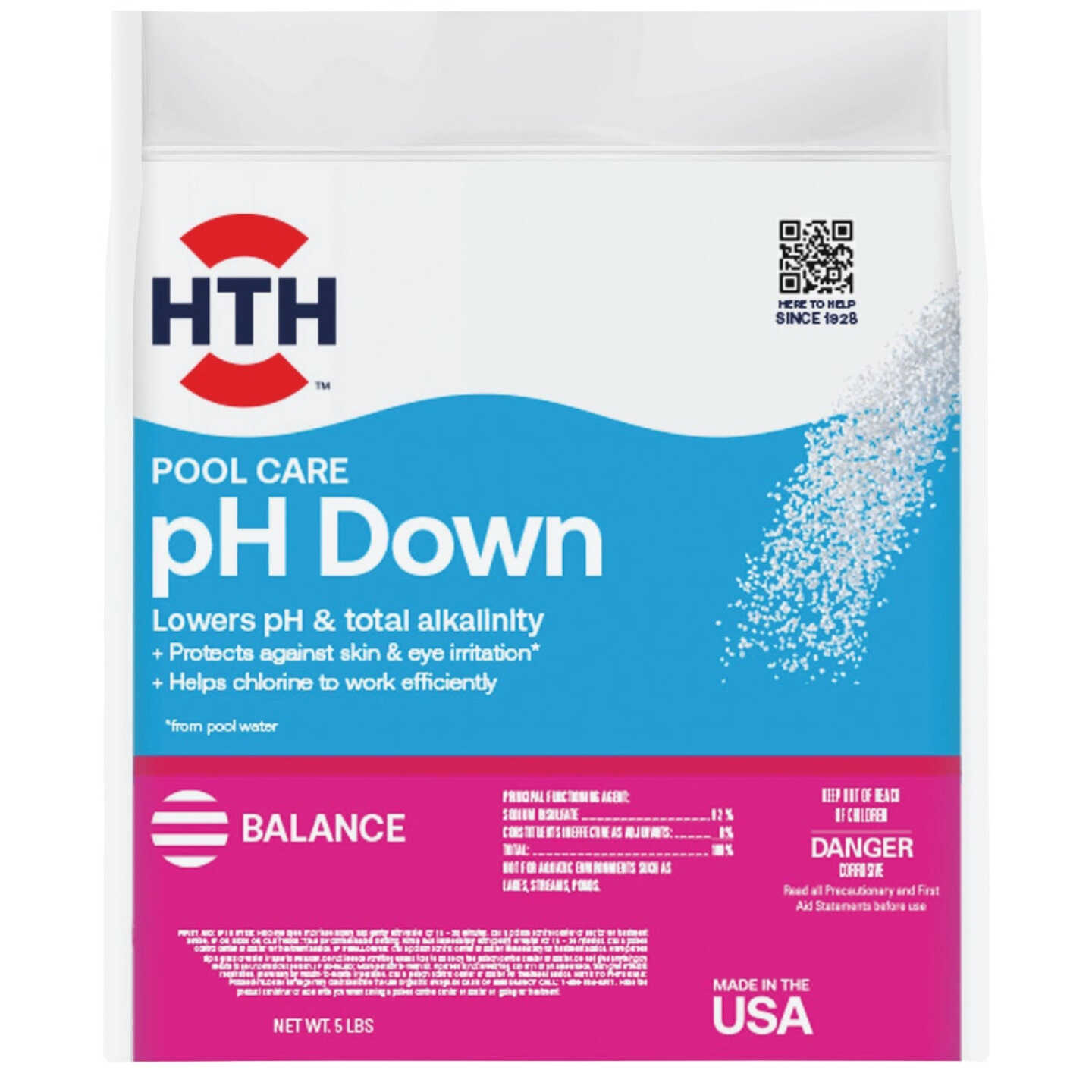 HTH Pool Care pH Down 5 Lb. pH Decreaser Granule Image 1
