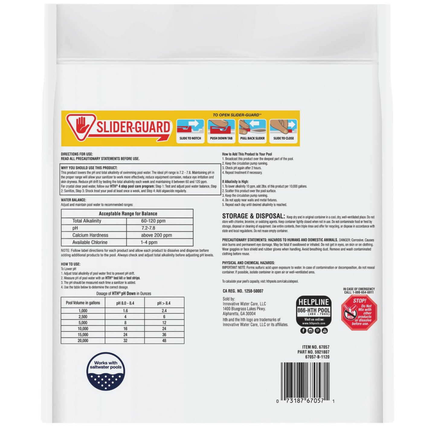 HTH Pool Care pH Down 5 Lb. pH Decreaser Granule Image 2