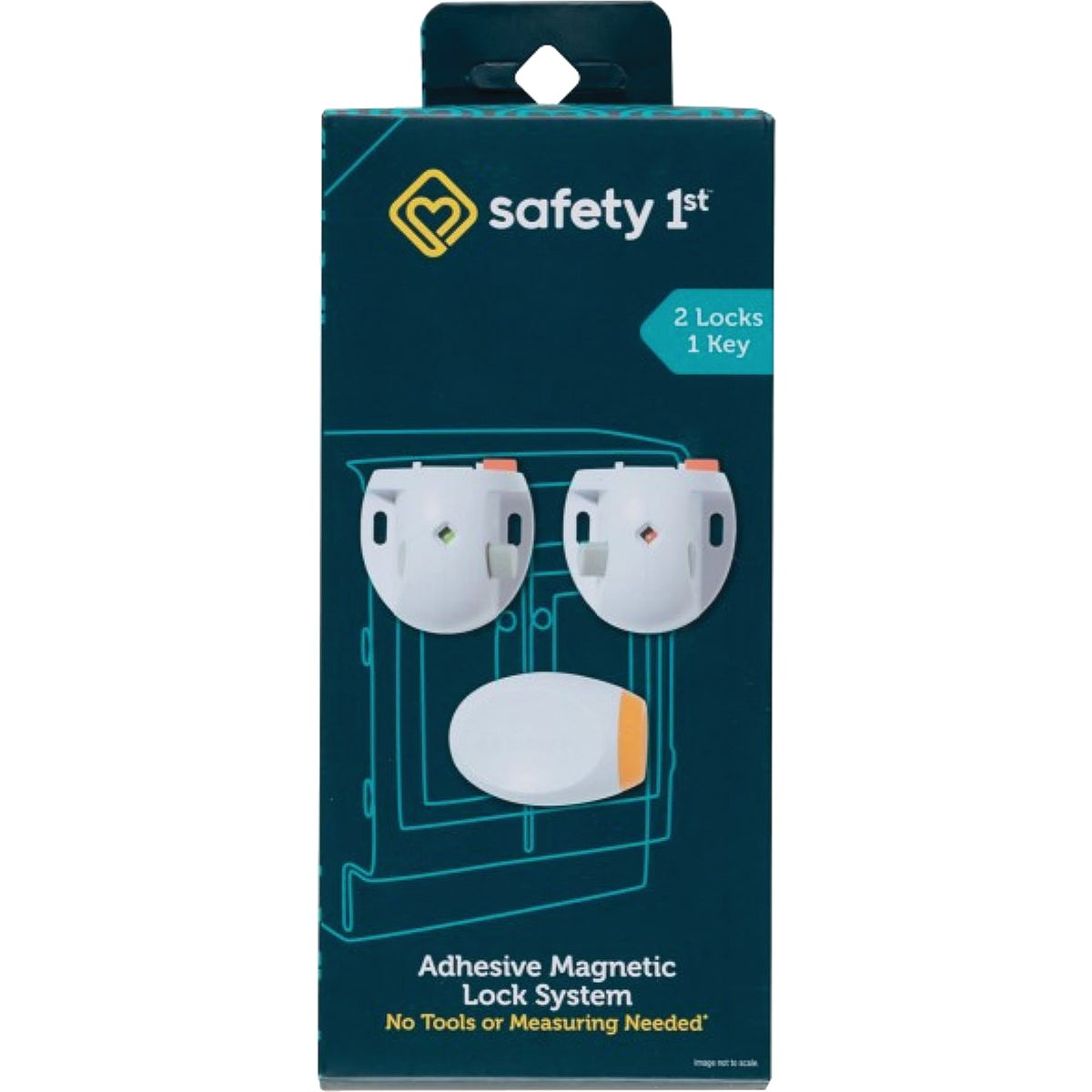 Safety 1st Secure-to-Explore Adhesive Magnetic Lock System (2-Lock Set)