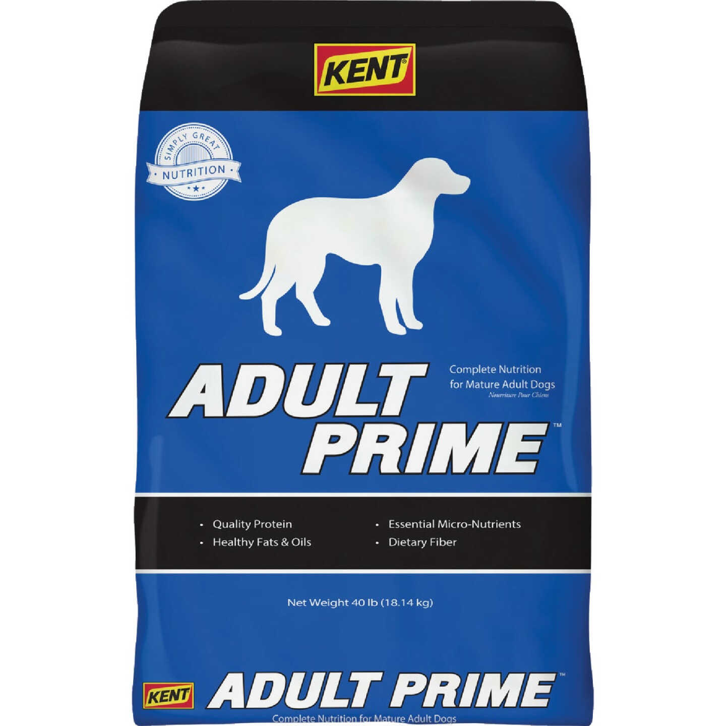 Kent Adult Prime 40 Lb. Mature Adult Dry Dog Food Image 1
