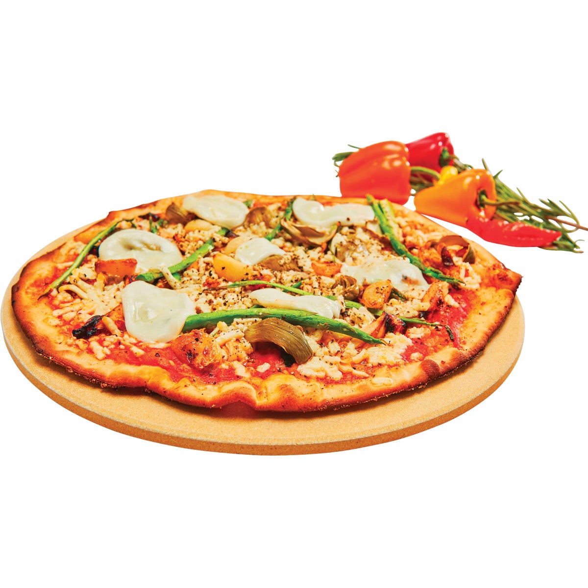 GrillPro 13 In. Ceramic Composite Pizza Stone Image 2