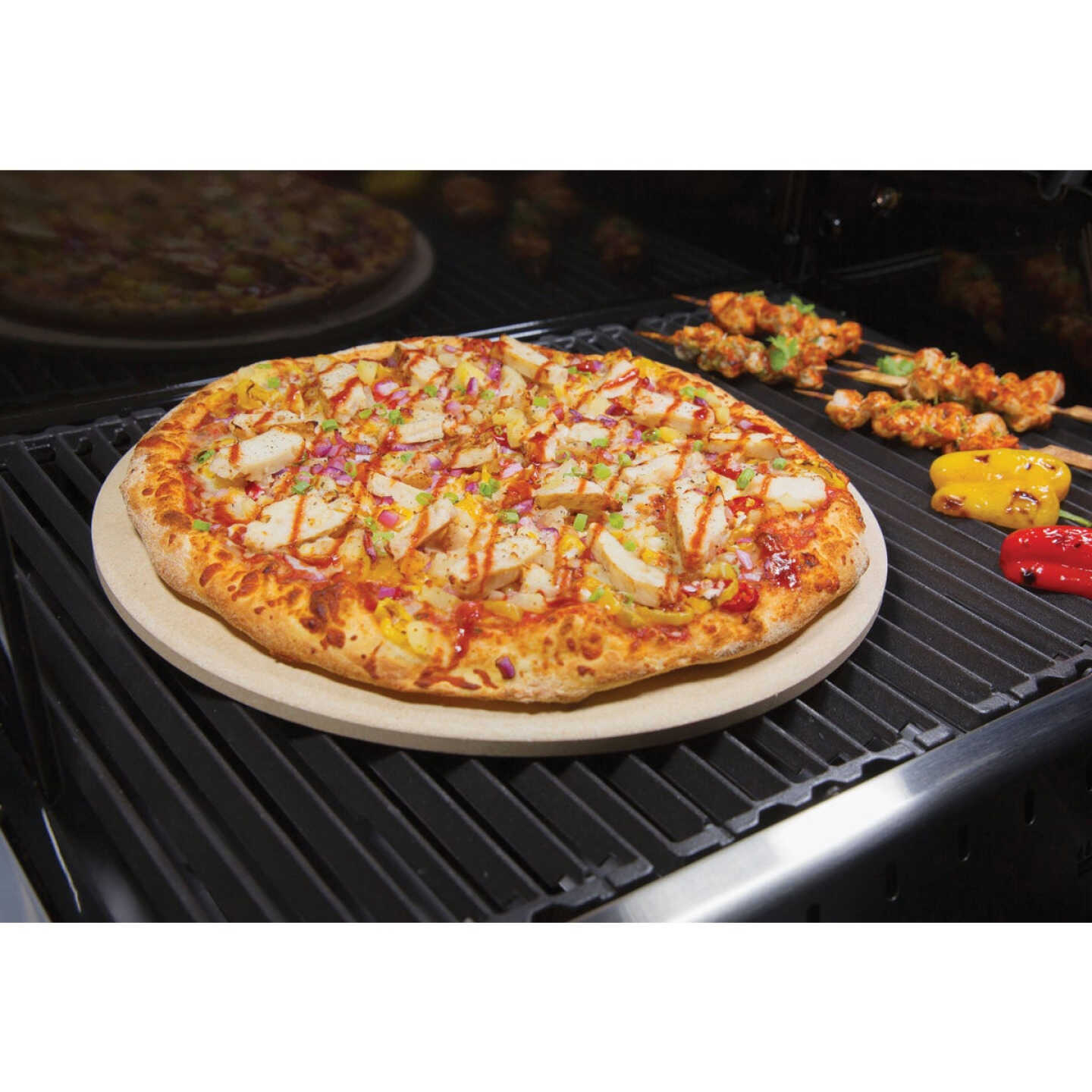 GrillPro 13 In. Ceramic Composite Pizza Stone Image 3