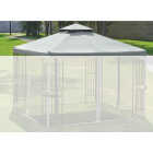 Outdoor Expressions 13 Ft. x 13 Ft. Gray Polyester Replacement Gazebo Canopy Image 1