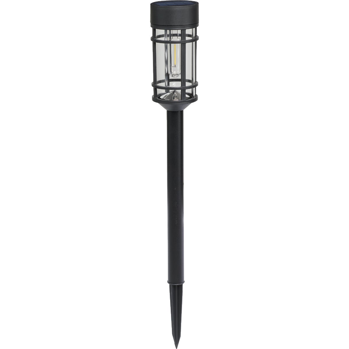Black 6 Lm. Filament Solar Stake Light