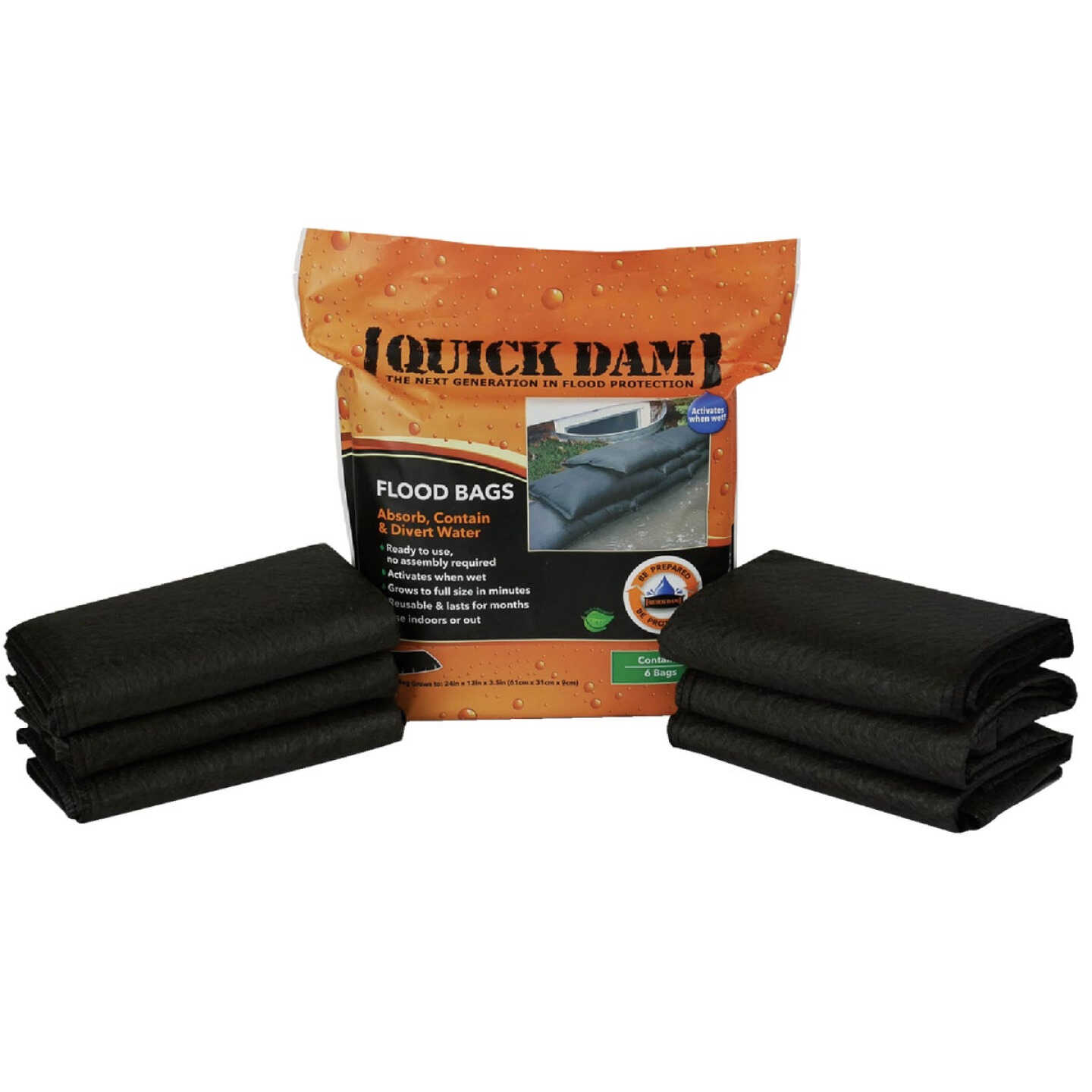 Quick Dam 12 In. x 24 In. Flood Bag (6-Pack) Image 1