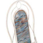 Alpine 3-Piece Weathered Wood Blue & White Bistro Set Image 5