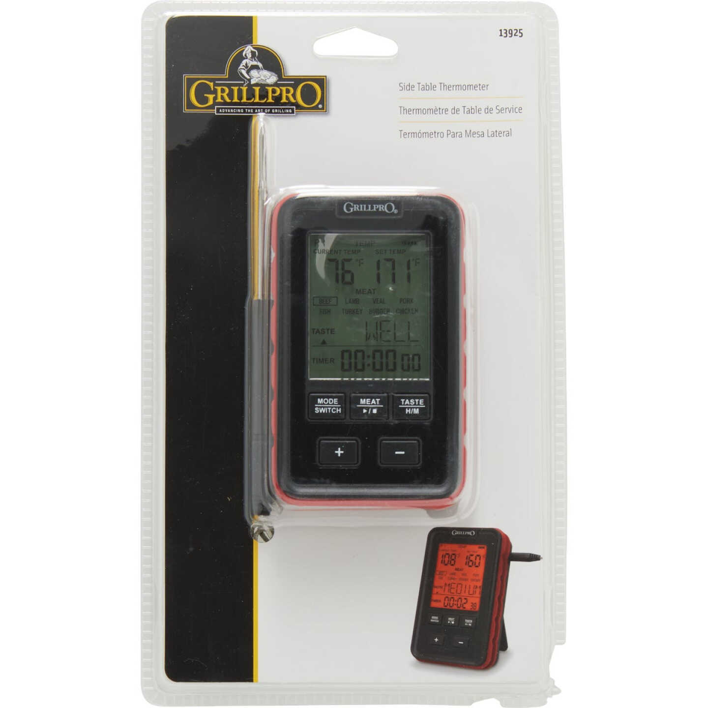 GrillPro Leave-In Probe Side Table Thermometer Image 4
