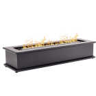 Ukiah Loom X 28 In. Black Rectangle Tabletop Gas Fire Pit Image 7