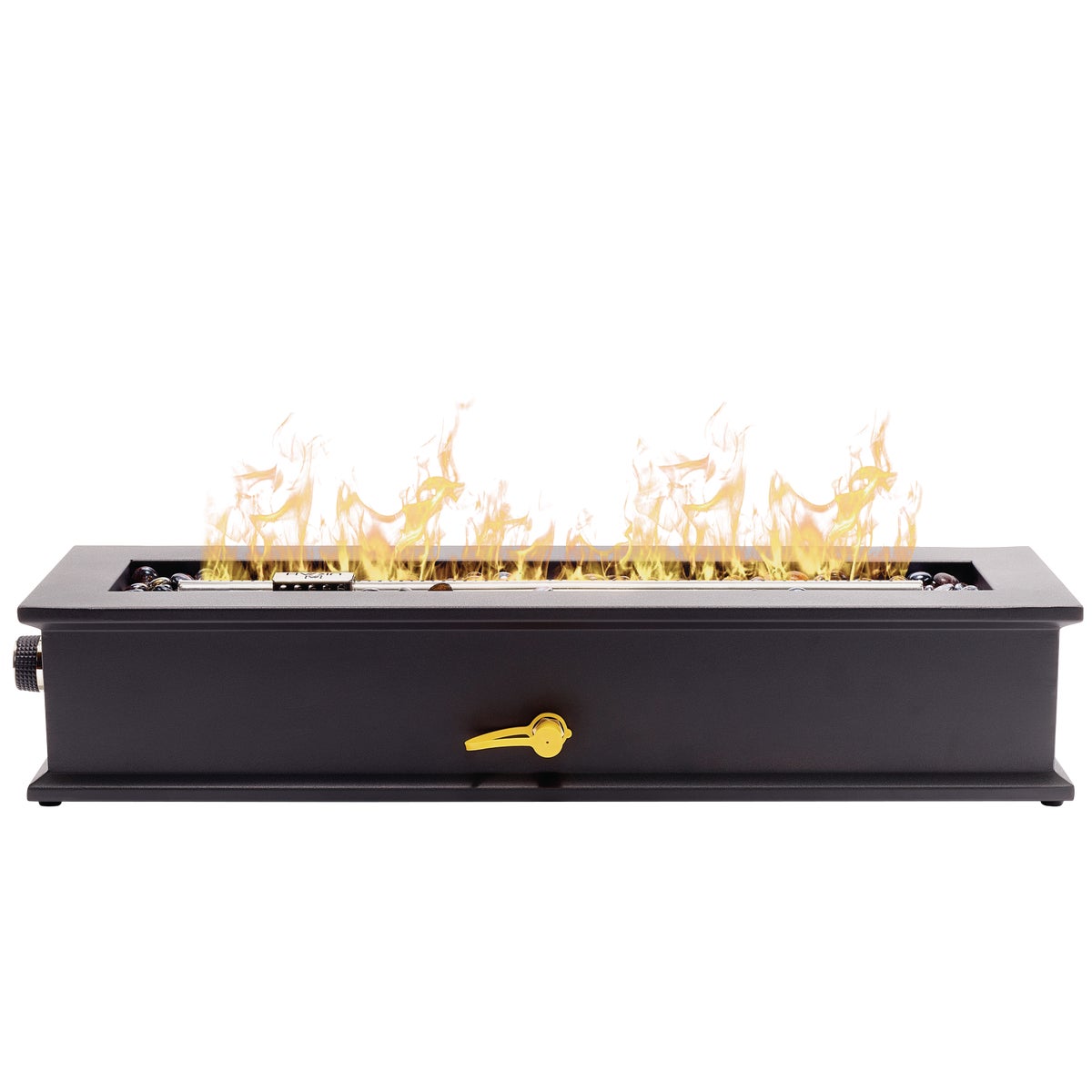Ukiah Loom X 28 In. Black Rectangle Tabletop Gas Fire Pit Image 6