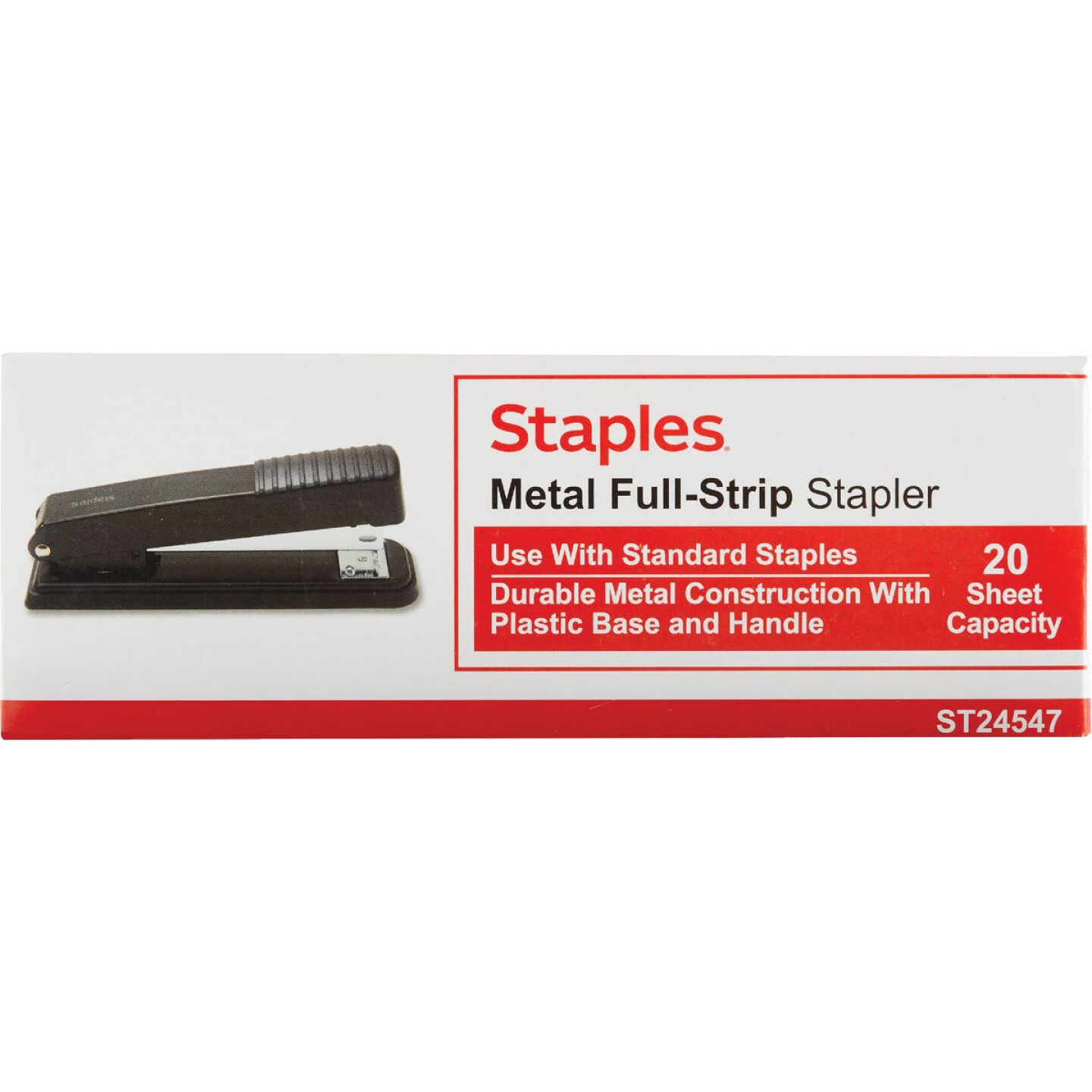 Staples 1/4 In. Staple 20-Sheet Desktop Stapler Image 2