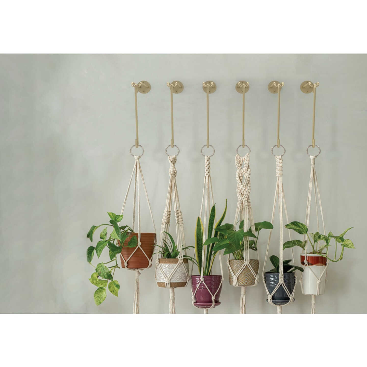 National Hardware 8 In. Brushed Gold Steel Modern Large S-Hook Plant Hanger Image 2