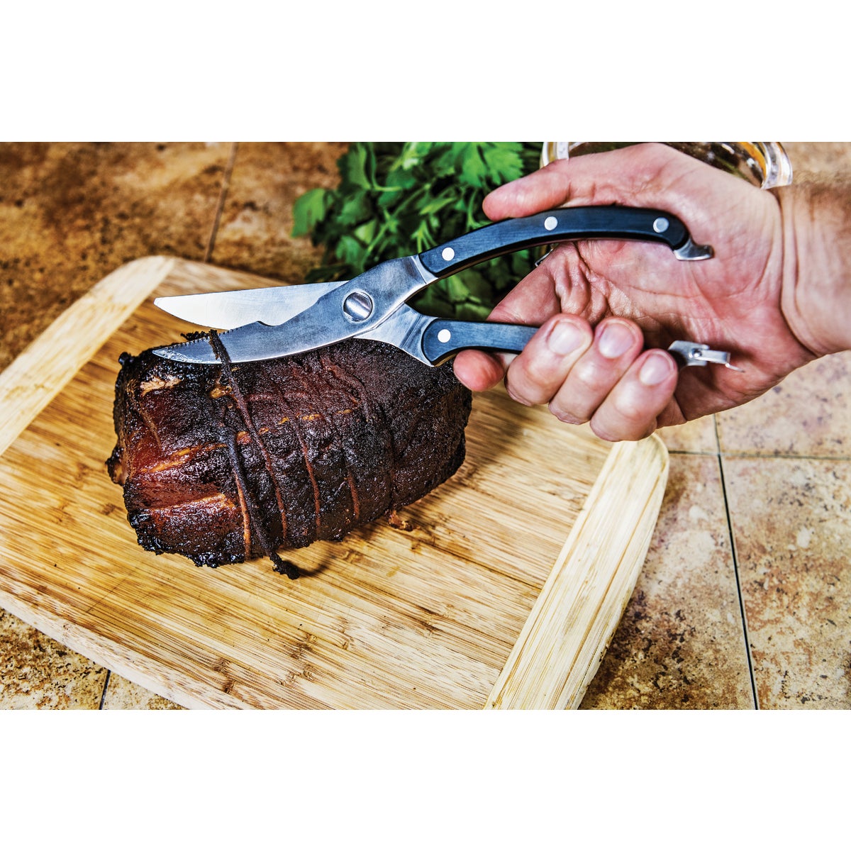 Oklahoma Joe's Blacksmith 9.8 In. Stainless Steel Meat Shears Image 2