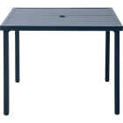 Sunjoy 38 In. Square Heavy-Duty Blue Steel Table Image 1