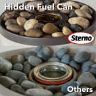 Sterno Medium Onyx and Ivory with Black Lid Tabletop Fire Pit Image 2